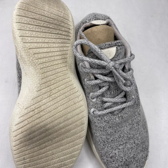Allbirds wool runners Light dapple grey cream sole womens Tennis Shoe Sz 7. - Picture 7 of 11